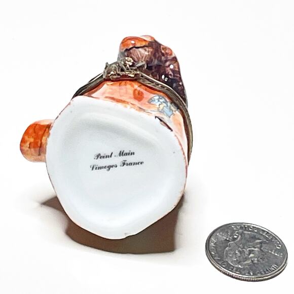 Limoges Box Monkey Hand Painted Porcelain Trinket - Picture 4 of 6